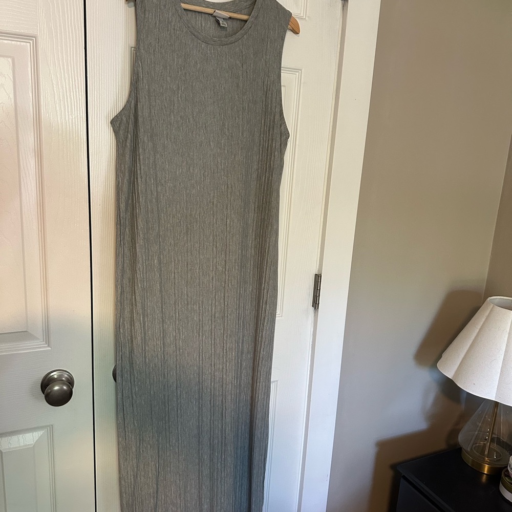 a new day Gray Sleeveless Maxi Dress